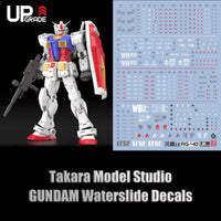 RG 1/144 RX-78-2 Gundam Ver.2.0 HD Fluorescent Waterslide Decals