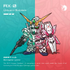 RX-78-2 Gundam in dynamic battle pose with beam rifle and shield - Takara Model collectible anime robot