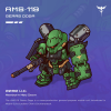 Gundam Dynames sniper unit targeting in urban ruins - tactical warfare illustration