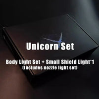 Side-by-side comparison of PG Unicorn with and without KOSMOS LED upgrade