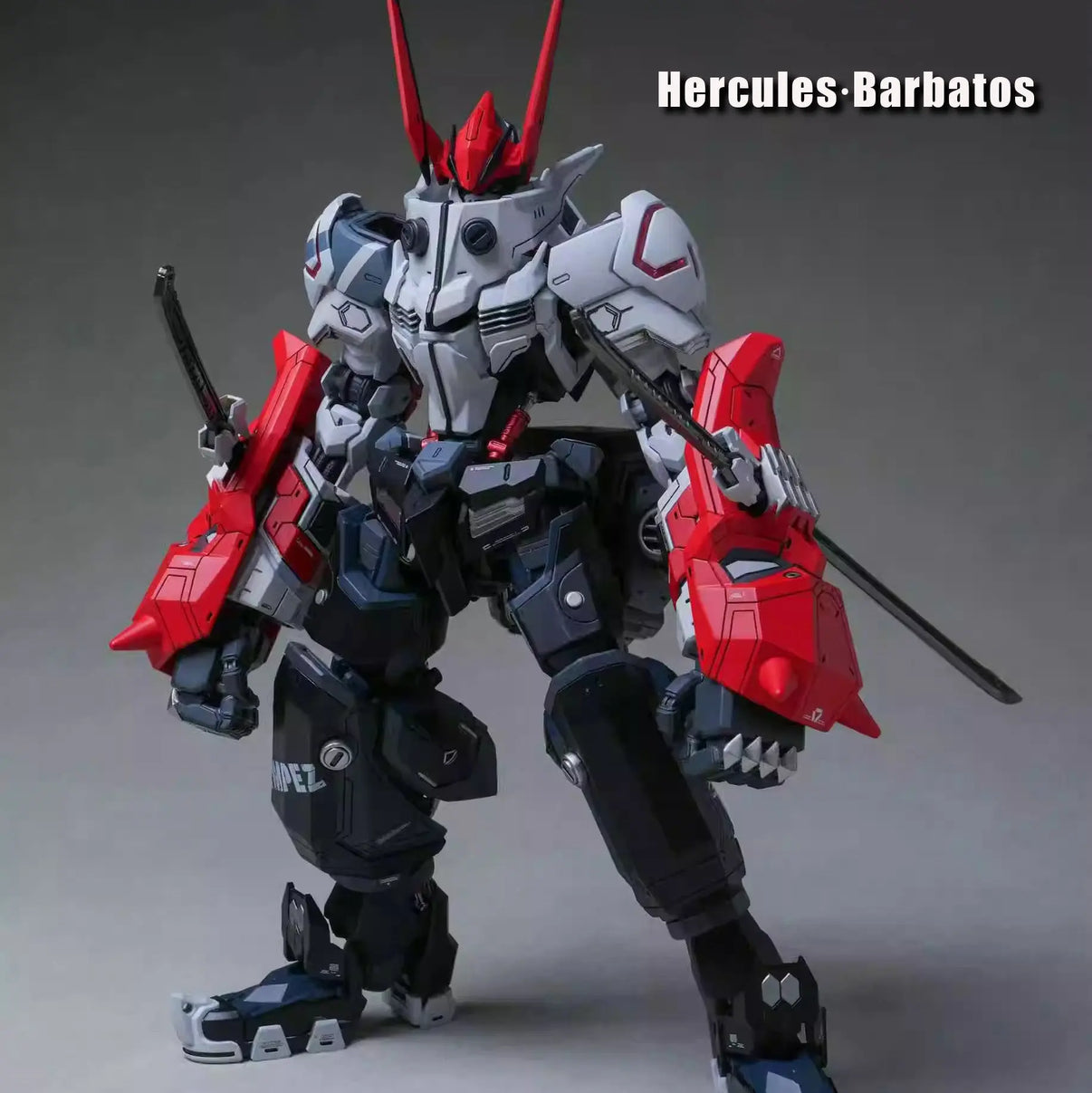 MG Barbatos Hercules-01 GK Kit resin parts laid out for assembly
