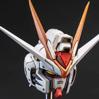 Poseable Gundam head model kit with adjustable armor