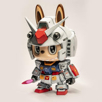 【Pre - Order】Labubu × Gundam GK White Model 2.0 – Perfect Part - Separation Edition (Including Lightsaber and Beam Rifle) - Takara Model Studio