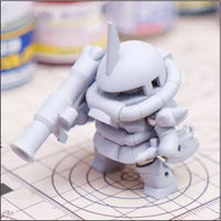 Magnetic Zaku Gundam Set on modern desk showcasing detachable magnetic limbs.