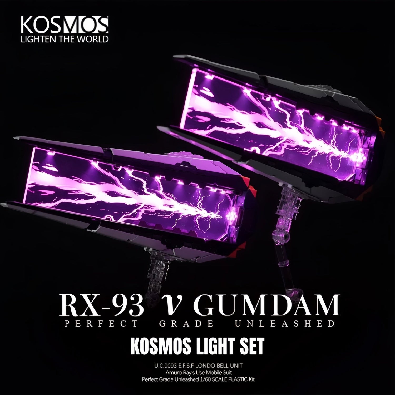 How to Install the KOSMOS PGU NU GUNDAM LED Light Kit: Step-by-Step APP Setup + Fin Funnel Routing - Takara Model Studio