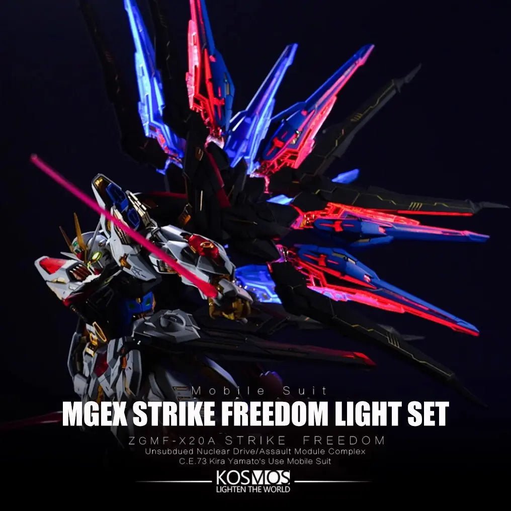 Is the KOSMOS LED Kit Worth It for Your MGEX Strike Freedom? - Takara Model Studio