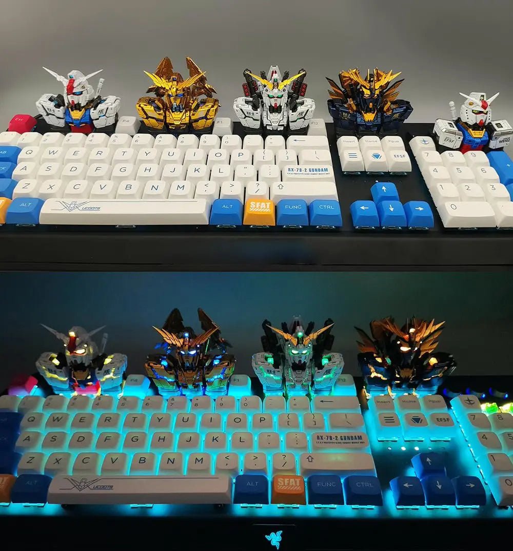Johnny Gundam Keycaps Collection 2025: 9 Artisan Gems for Decor & Playful Display - Takara Model Studio