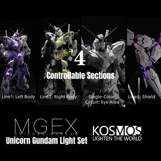 KOSMOS LED Light Kit for MGEX Unicorn Gundam: In-Depth Review - Takara Model Studio