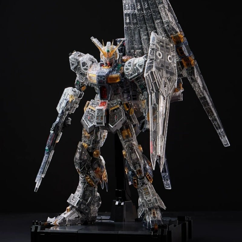 PGU Nu Gundam Clear Armor GK Review: Transparency, Resin Quality, and the Interior Bandai Built to Be Seen - Takara Model Studio
