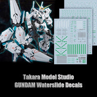 PG 1/60 Unicorn Gundam [Final Battle Ver.] HD Fluorescent Waterslide Decals
