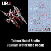RG 1/144 Gundam Astray Red Dragon HD Fluorescent Waterslide Decals