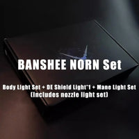 GN Drive Sync LEDs glowing on PG Unicorn Gundam’s backpack unit