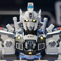 Patlabor Ingram Handcrafted Keycap by Johnny - Front Close-up with LED Effects
