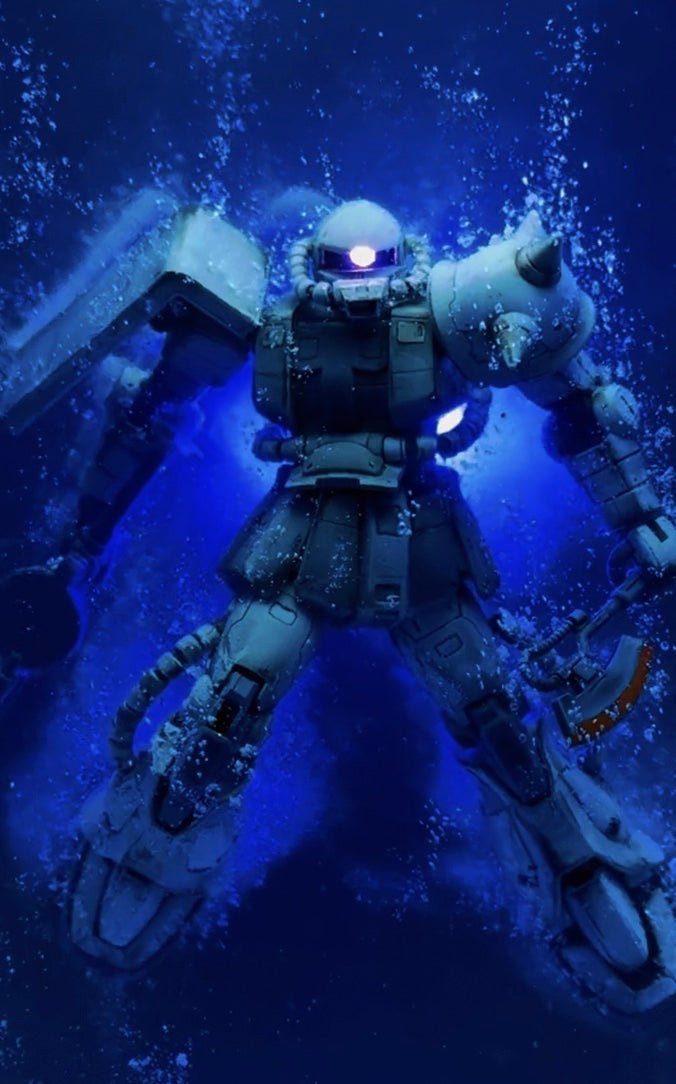 Custom Underwater Gundam Scene Decorations - Takara Model Studio