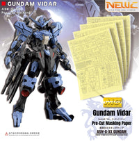 MG Gundam Vidar Pre - Cut Masking Paper & Etchings - Takara Model Studio