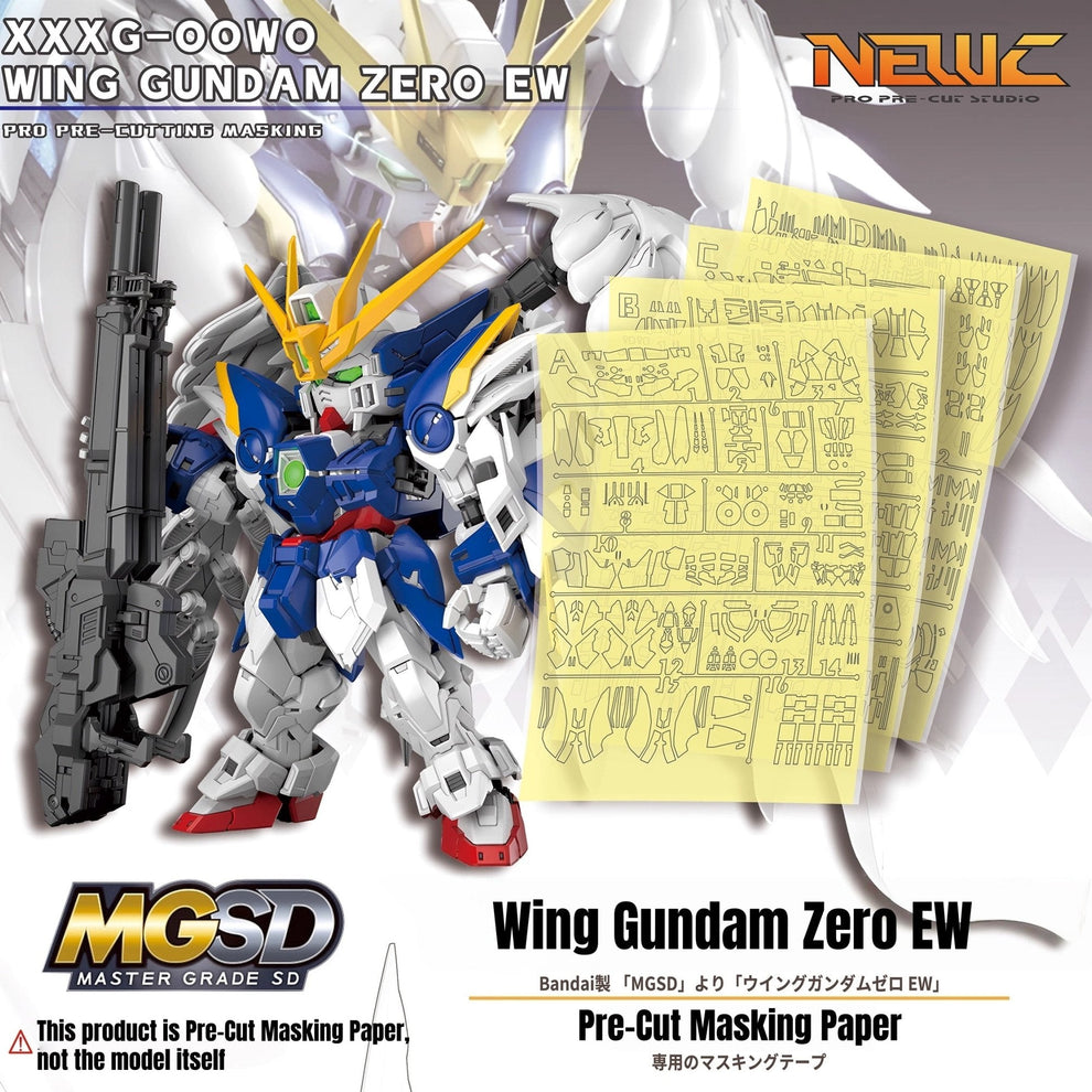 MGSD Wing Gundam Zero EW Masking Paper&Etchings|Endless Waltz Upgrades ...