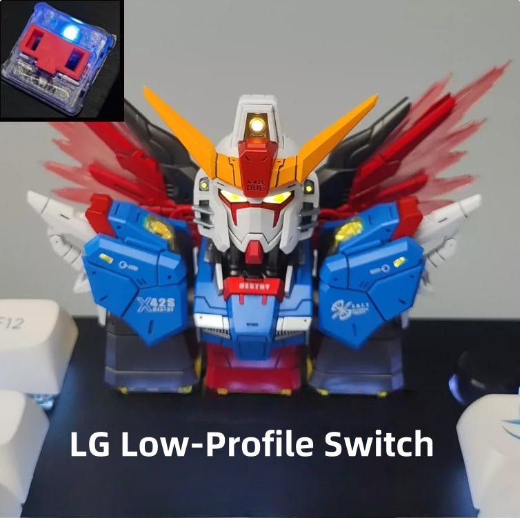 【Pre-Order】Johnny Destiny Gundam Handcrafted Artisan Keycap Set – ZGMF-X42S with Wing Backpack - Takara Model Studio