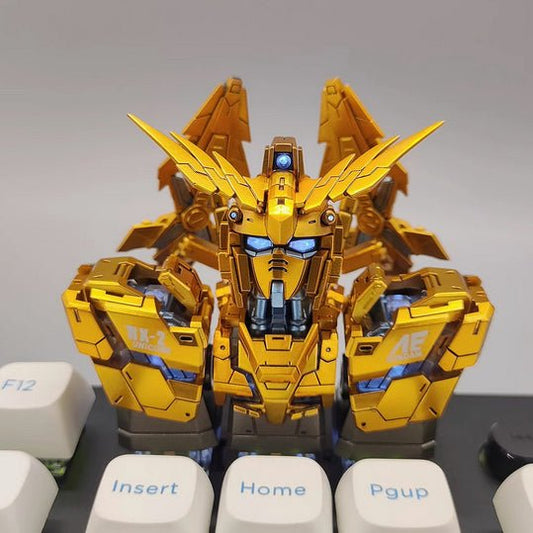 【Pre - Order】Johnny Unicorn Gundam 03 Phenex Transformable Artisan Keycap Set - Takara Model Studio