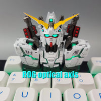 RX-0 Full Armor Unicorn keycap packaging, limited edition collectible for Gundam fans and enthusiasts