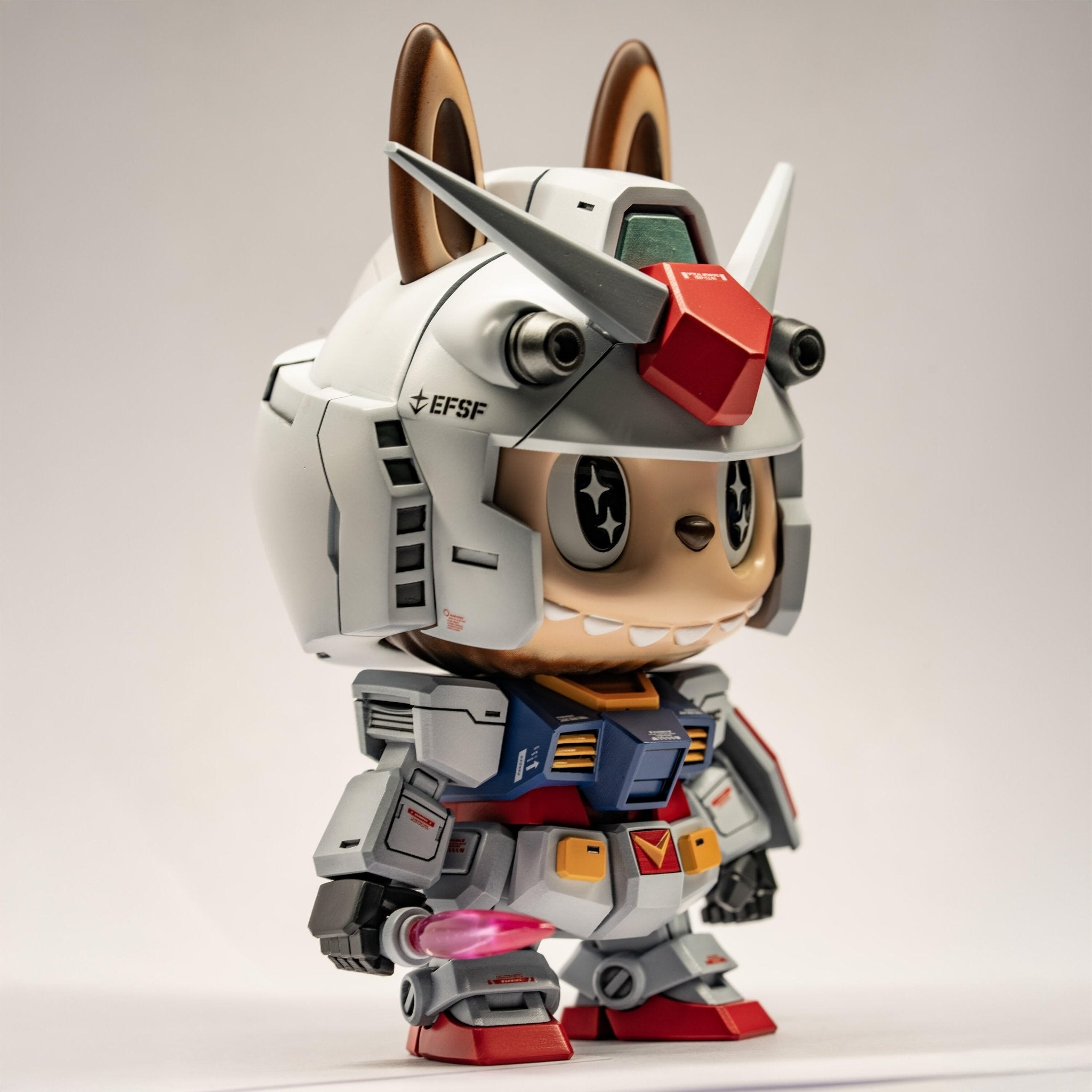 Labubu x Gundam RX-78-2 GK white model 2.0 perfect part separation edition