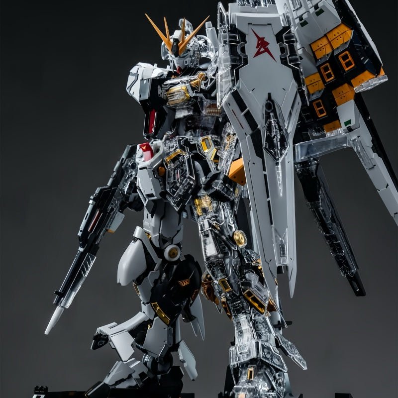 【Pre - Order】PGU RX - 93 Nu Gundam Clear Armor GK Kit | Transparent Outer Armor Parts - Takara Model Studio