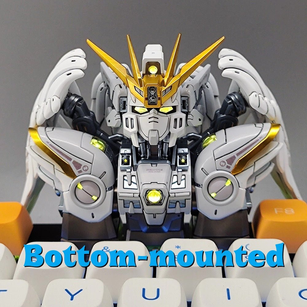 【Pre - Order】Wing Gundam Zero EW (Snow White Ver.) Artisan Keycap – Mechanical Keyboard Accessory - Takara Model Studio