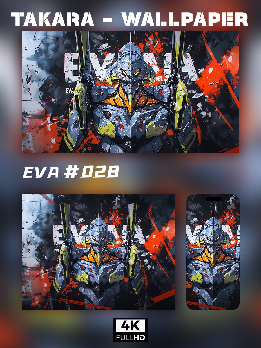 🌟Ultra HD EVA Wallpaper Set 🌟 - Takara Model Studio