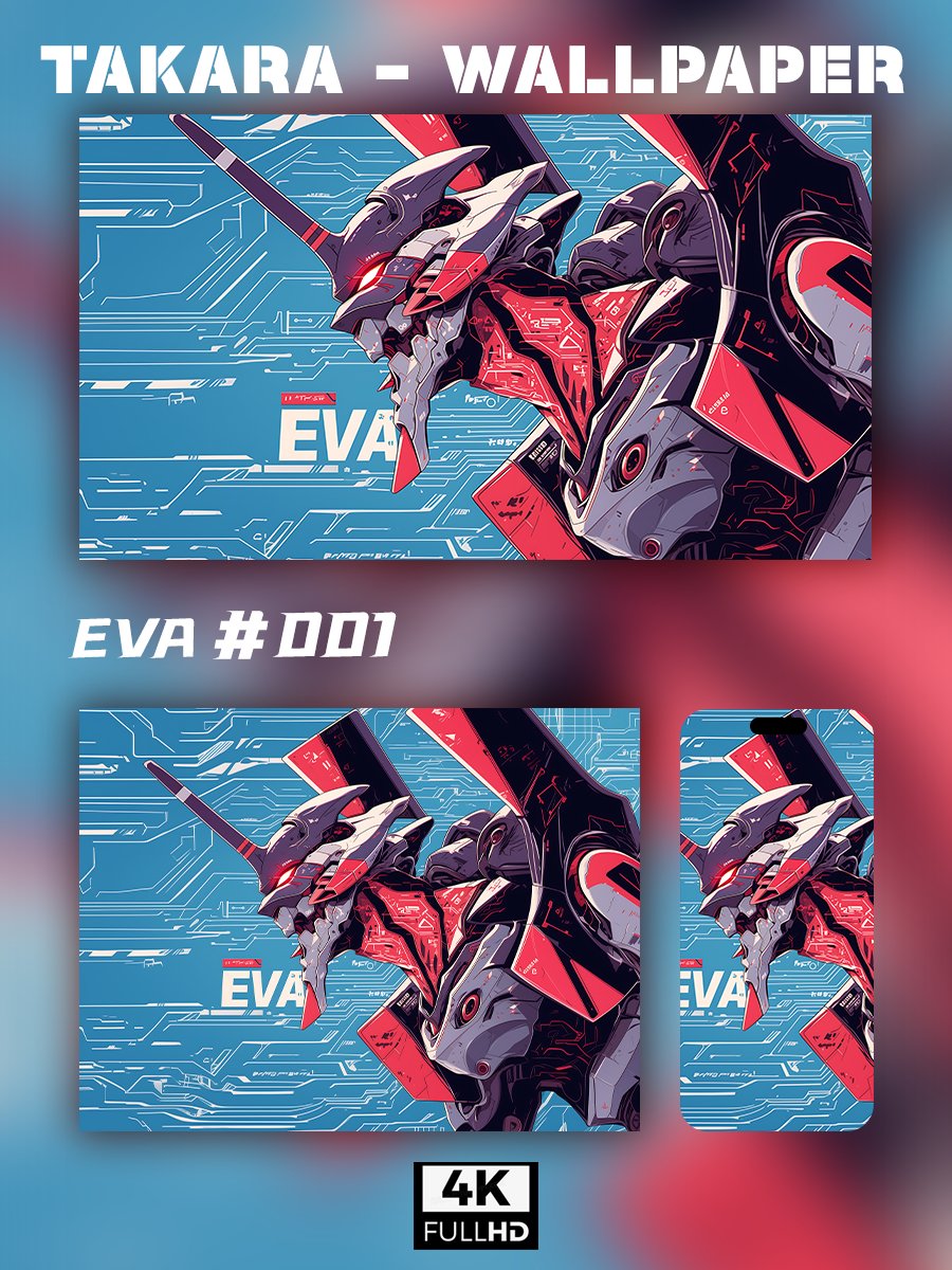 🌟Ultra HD EVA Wallpaper Set 🌟 - Takara Model Studio