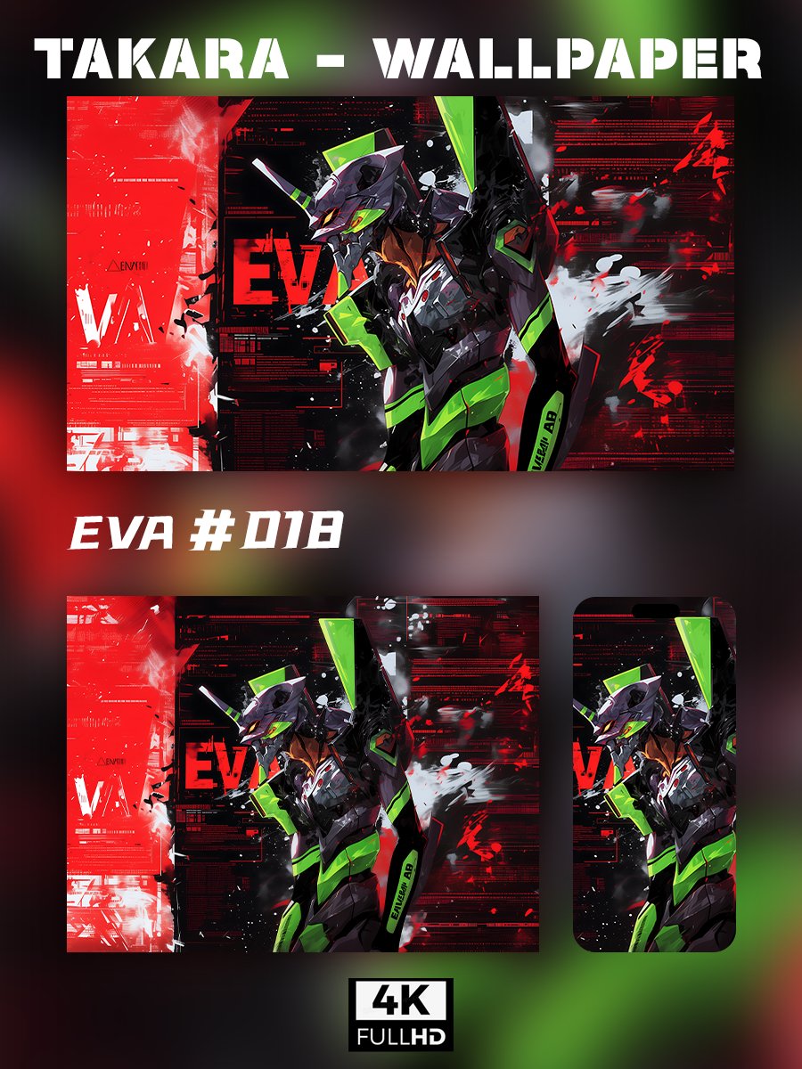 🌟Ultra HD EVA Wallpaper Set 🌟 - Takara Model Studio