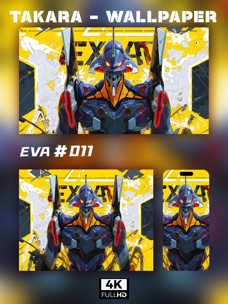 🌟Ultra HD EVA Wallpaper Set 🌟 - Takara Model Studio