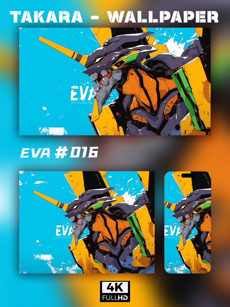 🌟Ultra HD EVA Wallpaper Set 🌟 - Takara Model Studio