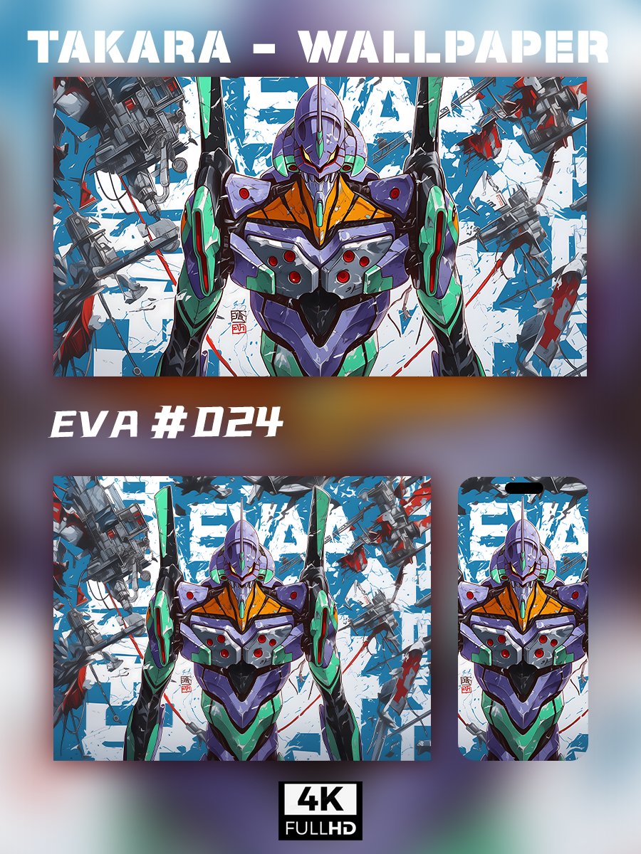 🌟Ultra HD EVA Wallpaper Set 🌟 - Takara Model Studio