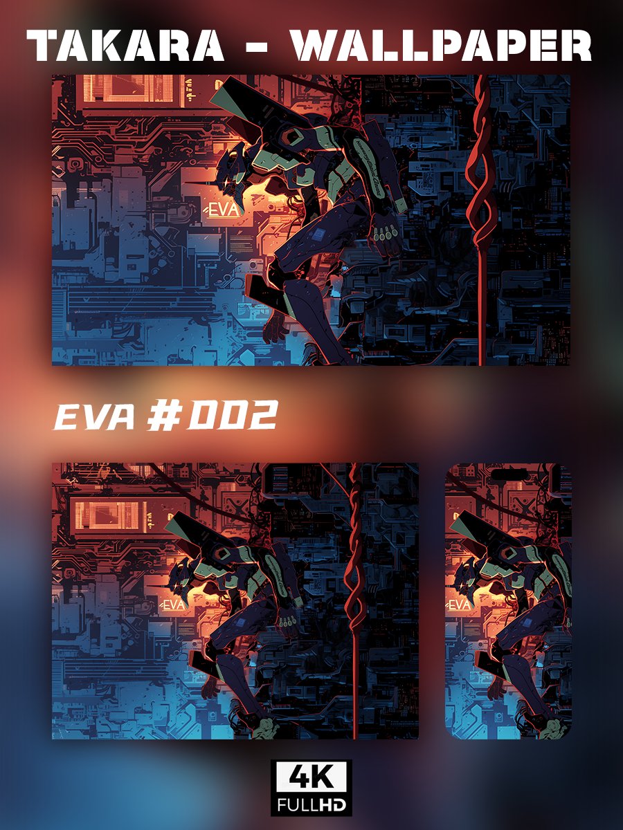 🌟Ultra HD EVA Wallpaper Set 🌟 - Takara Model Studio