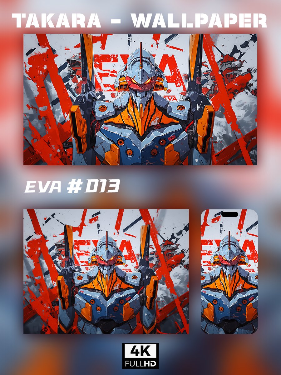 🌟Ultra HD EVA Wallpaper Set 🌟 - Takara Model Studio