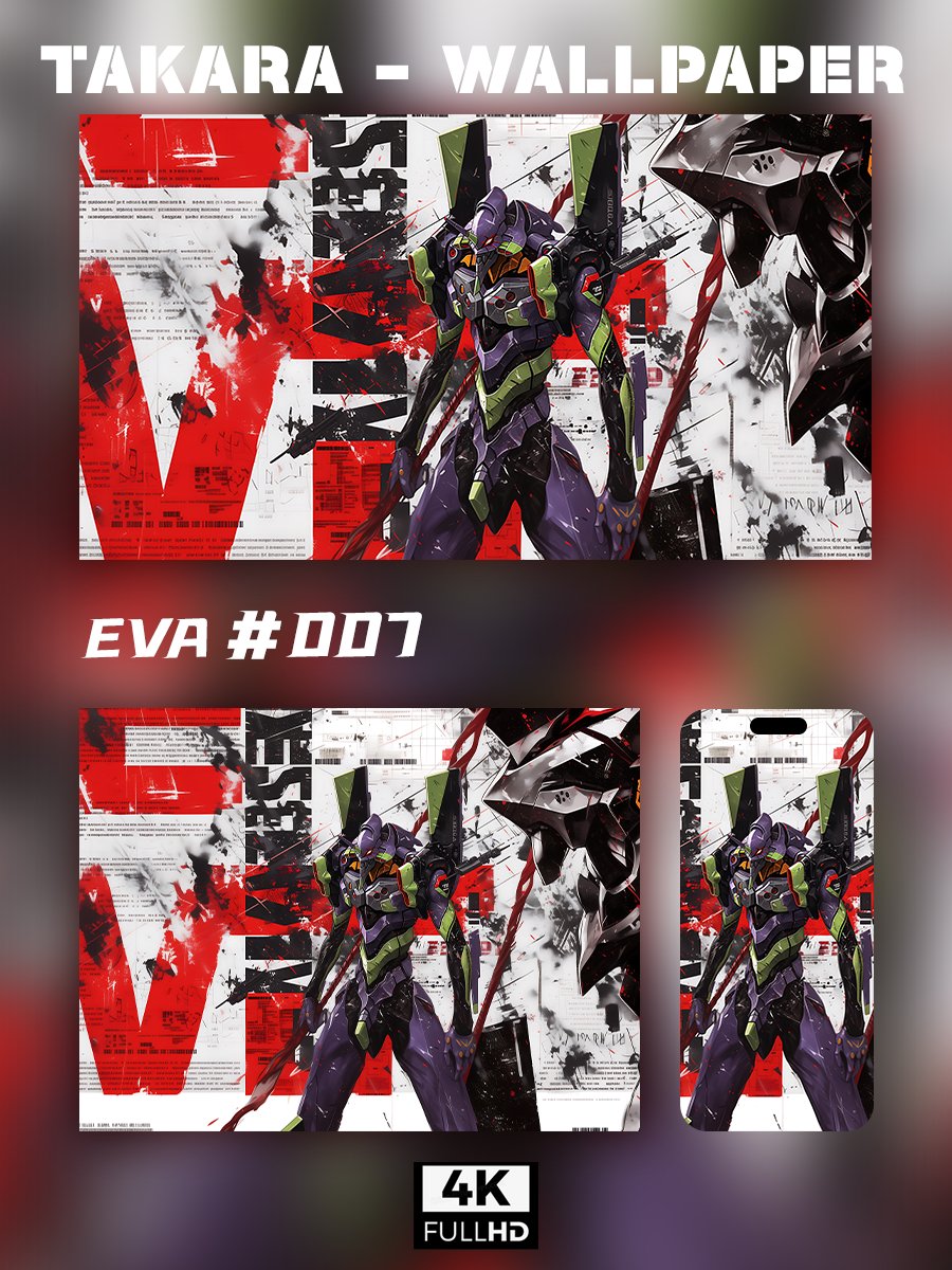 🌟Ultra HD EVA Wallpaper Set 🌟 - Takara Model Studio