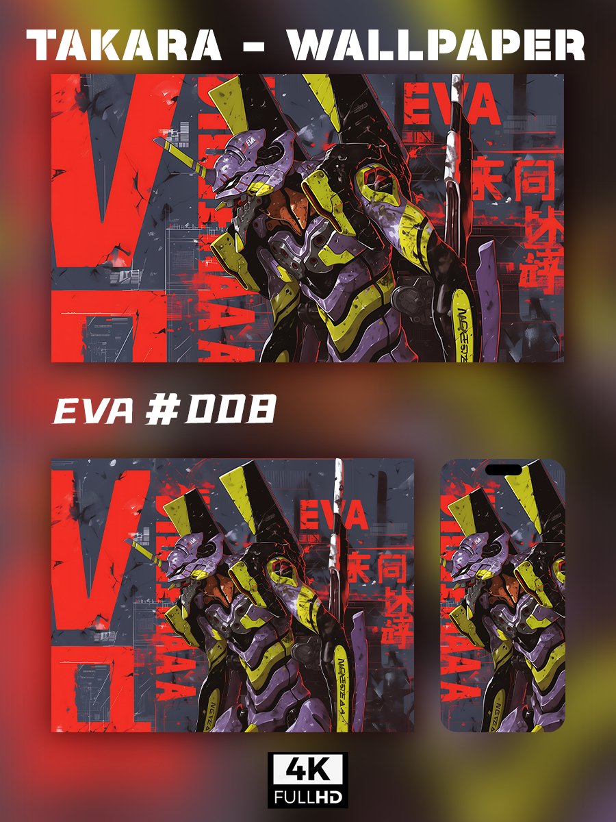 🌟Ultra HD EVA Wallpaper Set 🌟 - Takara Model Studio