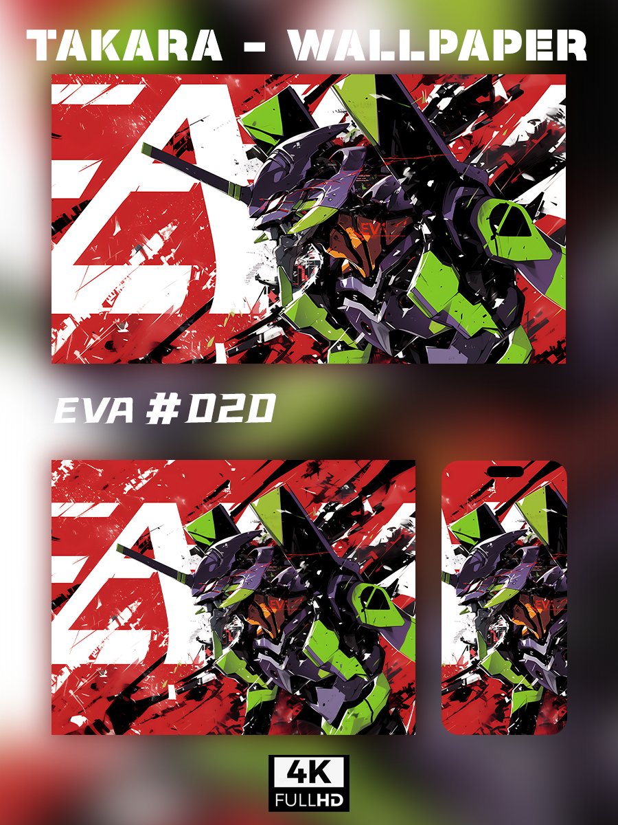 🌟Ultra HD EVA Wallpaper Set 🌟 - Takara Model Studio