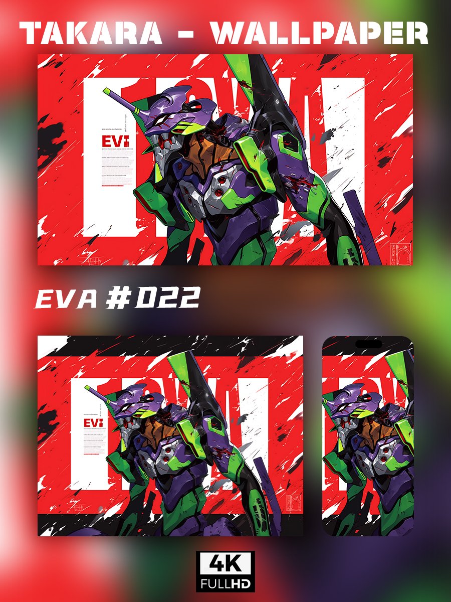 🌟Ultra HD EVA Wallpaper Set 🌟 - Takara Model Studio