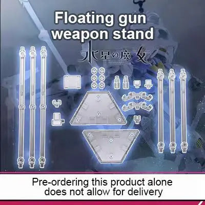 Dynamic display of Gundam Aerial with KOSMOS Phantom Light Set in darkroom setting
