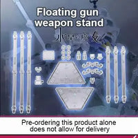Dynamic display of Gundam Aerial with KOSMOS Phantom Light Set in darkroom setting
