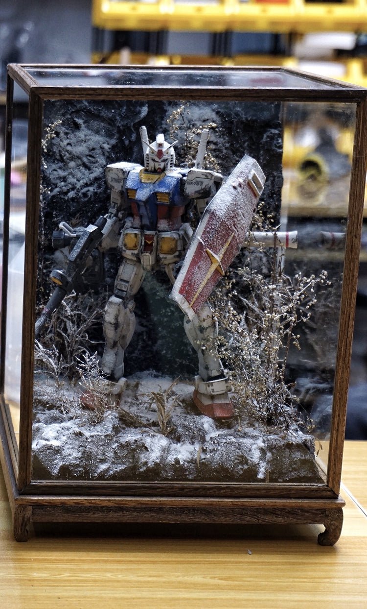 Customized RX-78-2 Gundam scene decorative ornaments - Takara Model Studio